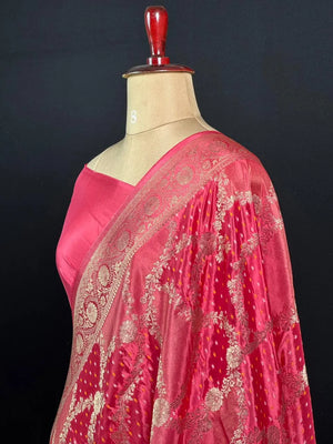 Lustre Weave Viscose Tissue Silk Saree