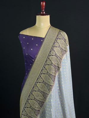 Royal Charm Chiffon Georgette Saree (Mango Border)