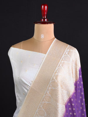 Royal Charm Chiffon Georgette Saree (Mango Border)