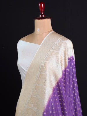 Royal Charm Chiffon Georgette Saree (Mango Border)