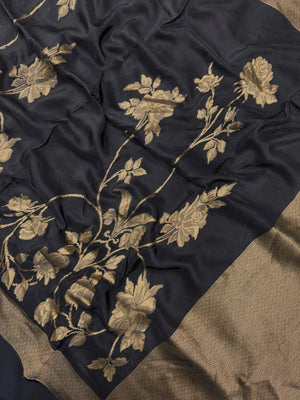 Gajji silk saree with glossy finish and vibrant ethnic patterns – perfect for festive and traditional wear