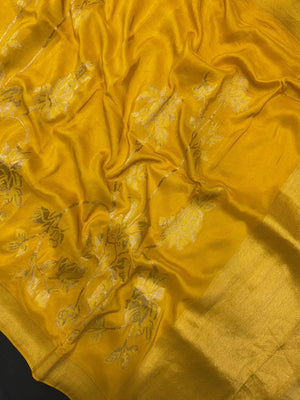 Gajji silk saree with glossy finish and vibrant ethnic patterns – perfect for festive and traditional wear
