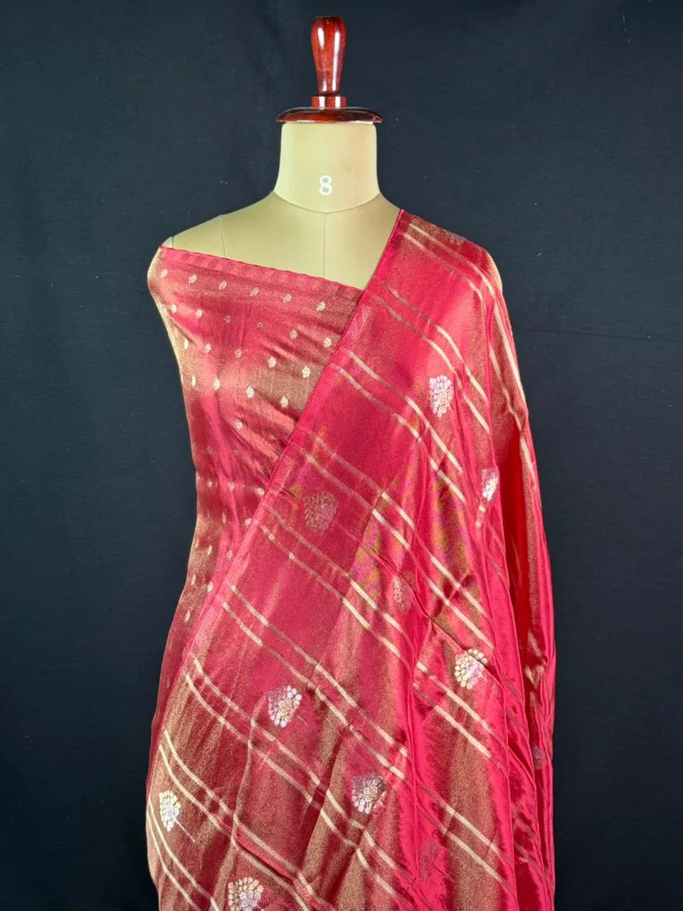 Lustre Weave Viscose Tissue Silk Saree