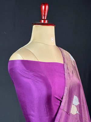 Lustre Weave Viscose Tissue Silk Saree