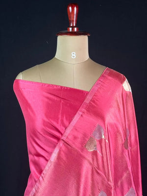 Lustre Weave Viscose Tissue Silk Saree