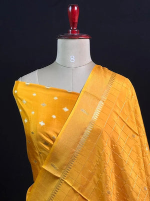 Festive Special Semi Mysuri Silk Chex Saree Collection