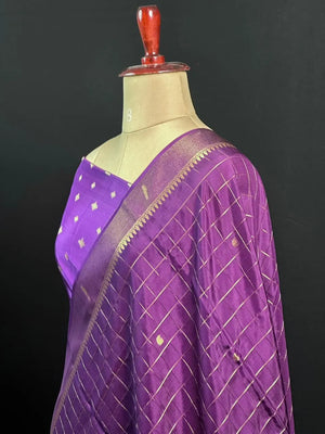 Festive Special Semi Mysuri Silk Chex Saree Collection