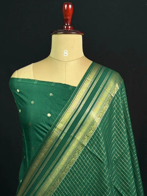 Semi Raw Silk Saree with Zari Border