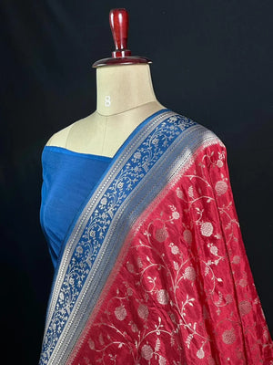 Radiant HP Pink Pure Viscose Traditional Saree