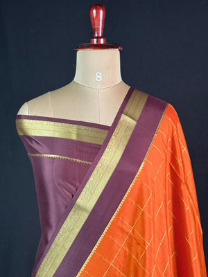 Hema Chex Mysore Silk Saree