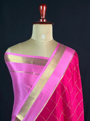 Hema Chex Mysore Silk Saree