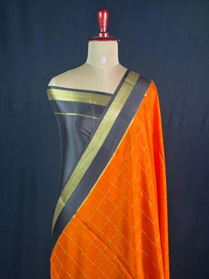 Hema Chex Mysore Silk Saree