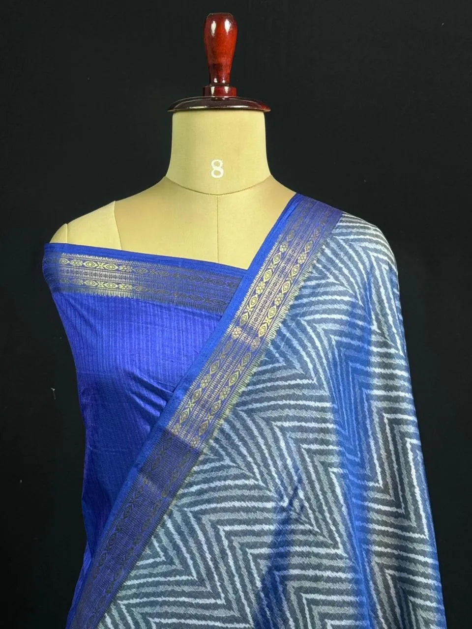 Exclusive Semi Ikaat Silk Festive Saree