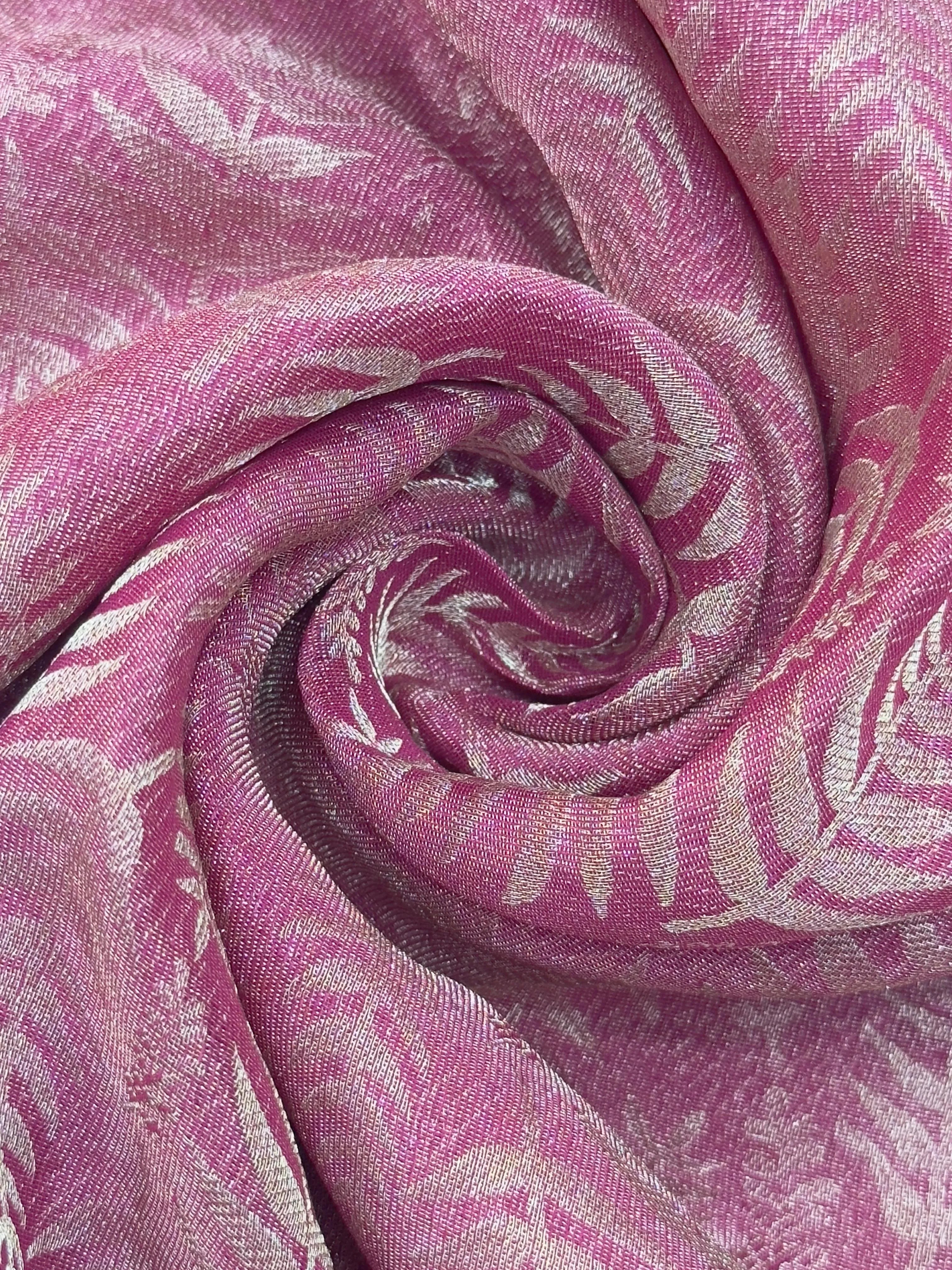 Pure Mysore Crepe Silk Saree-Crepe Brocade New