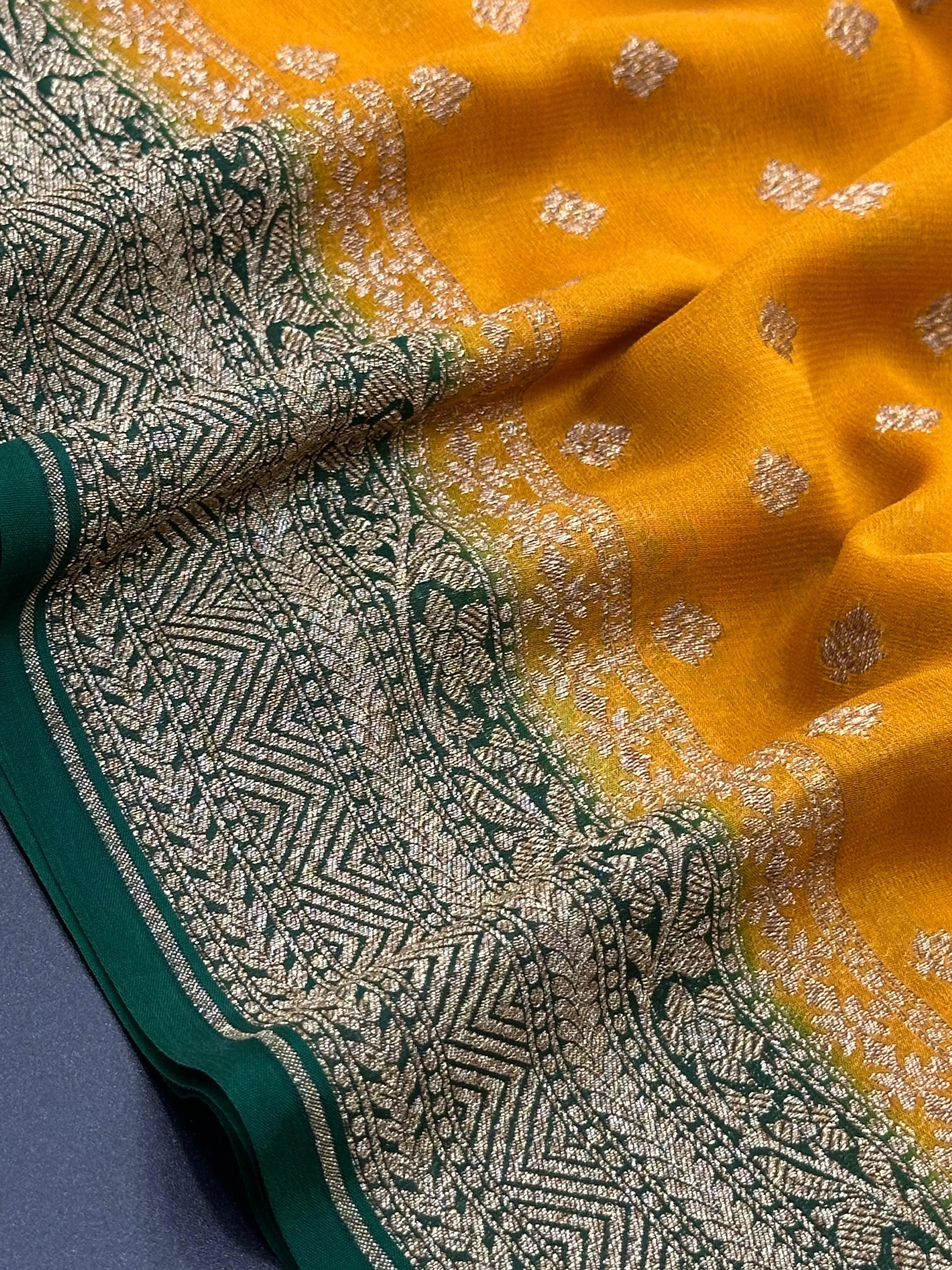 Pure Khaddi Georgette Saree