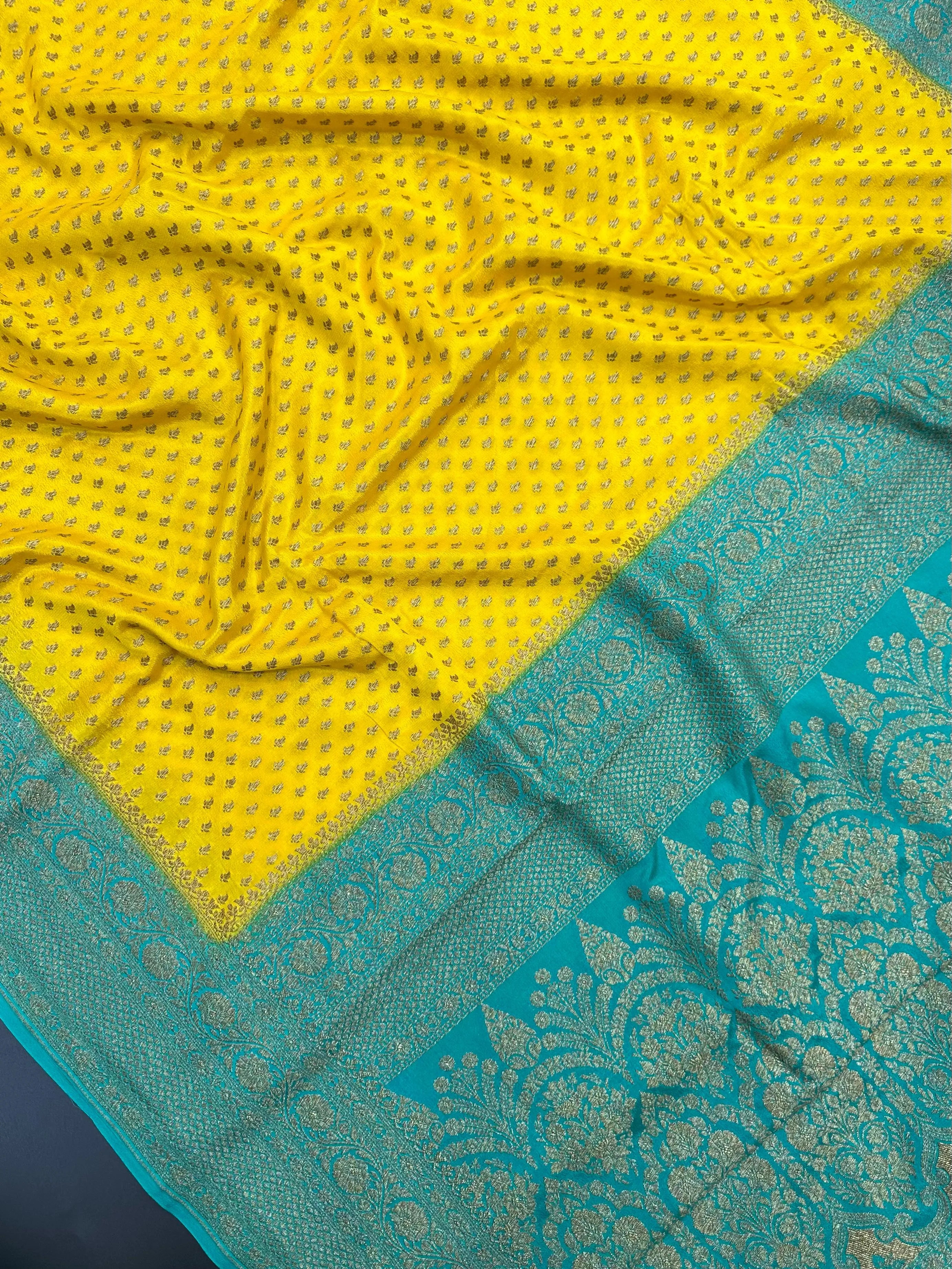 Timeless 3D Banarasi Crepe Silk Saree