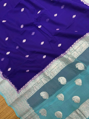 Banarasi Pure Khaddi Chiffon Saree