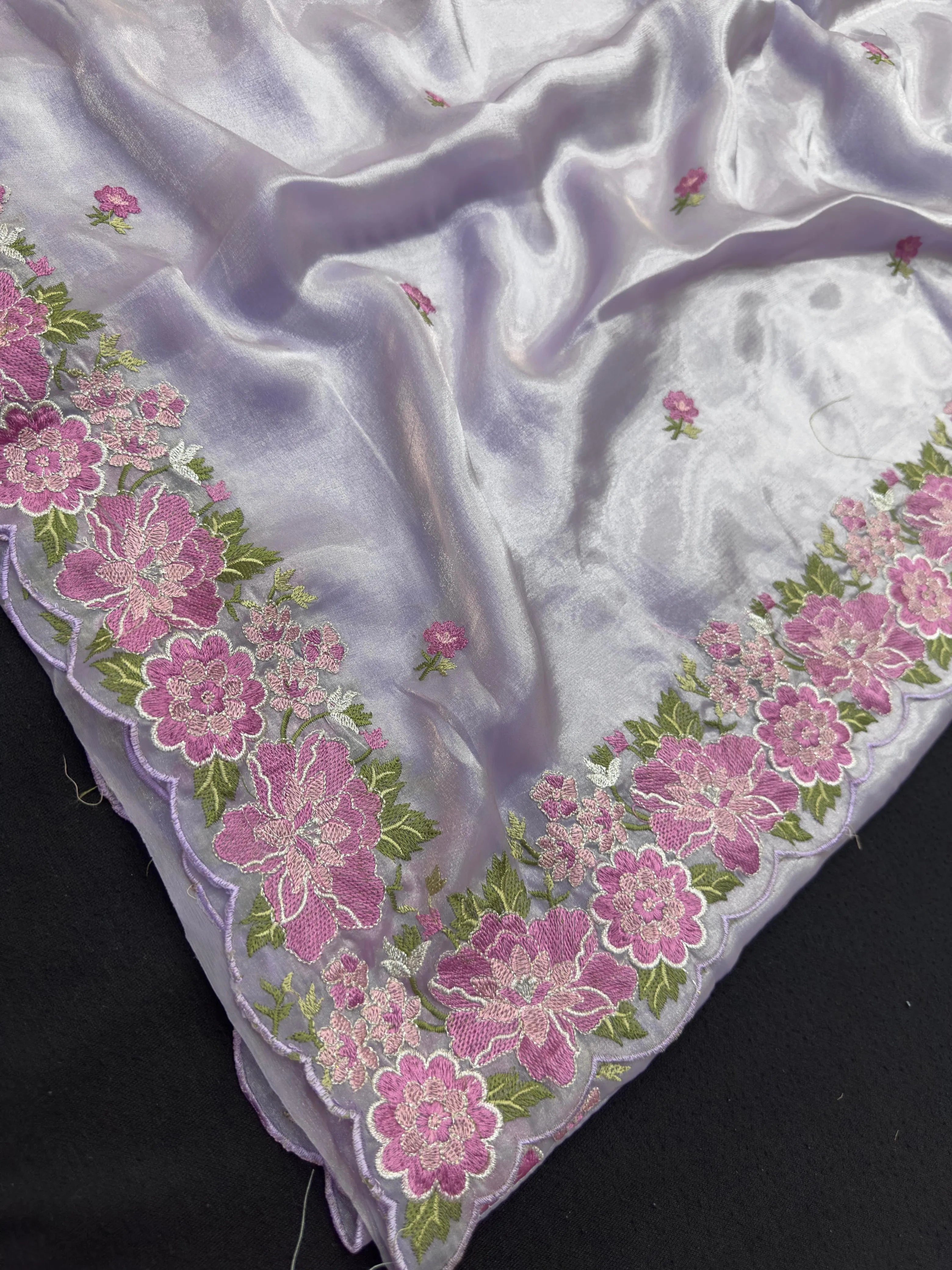 Shimmer Organza Saree, a perfect blend of grace and glamour