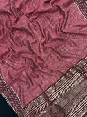 Classic Musk Silk Saree with Rich Shine and Grace (Butterfly Silk)