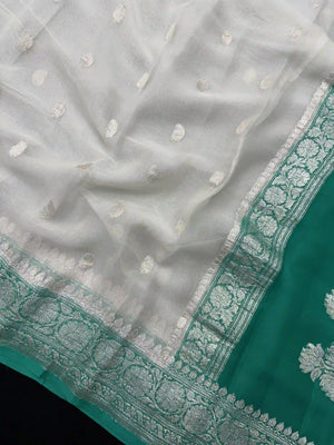 Banarasi Pure Khaddi Chiffon Saree
