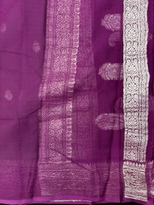 Banarasi Pure Khaddi Chiffon Saree