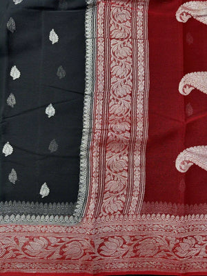Banarasi Pure Khaddi Chiffon Saree