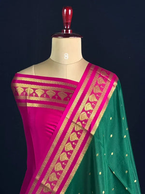 Pure Mysore Silk Saree with Elegant Jhumka Design