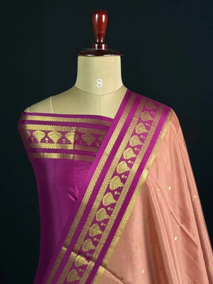 Pure Mysore Silk Saree with Elegant Jhumka Design