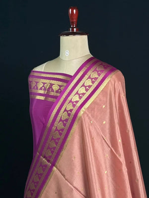 Pure Mysore Silk Saree with Elegant Jhumka Design