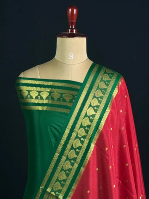 Pure Mysore Silk Saree with Elegant Jhumka Design