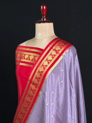 Pure Mysore Silk Saree with Elegant Jhumka Design