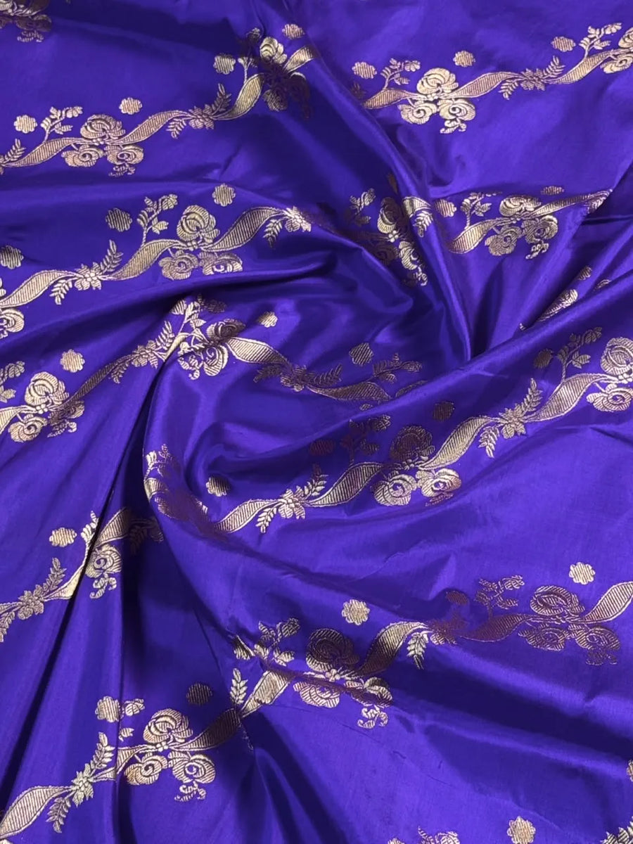 Katan Silk Zari Border Saree