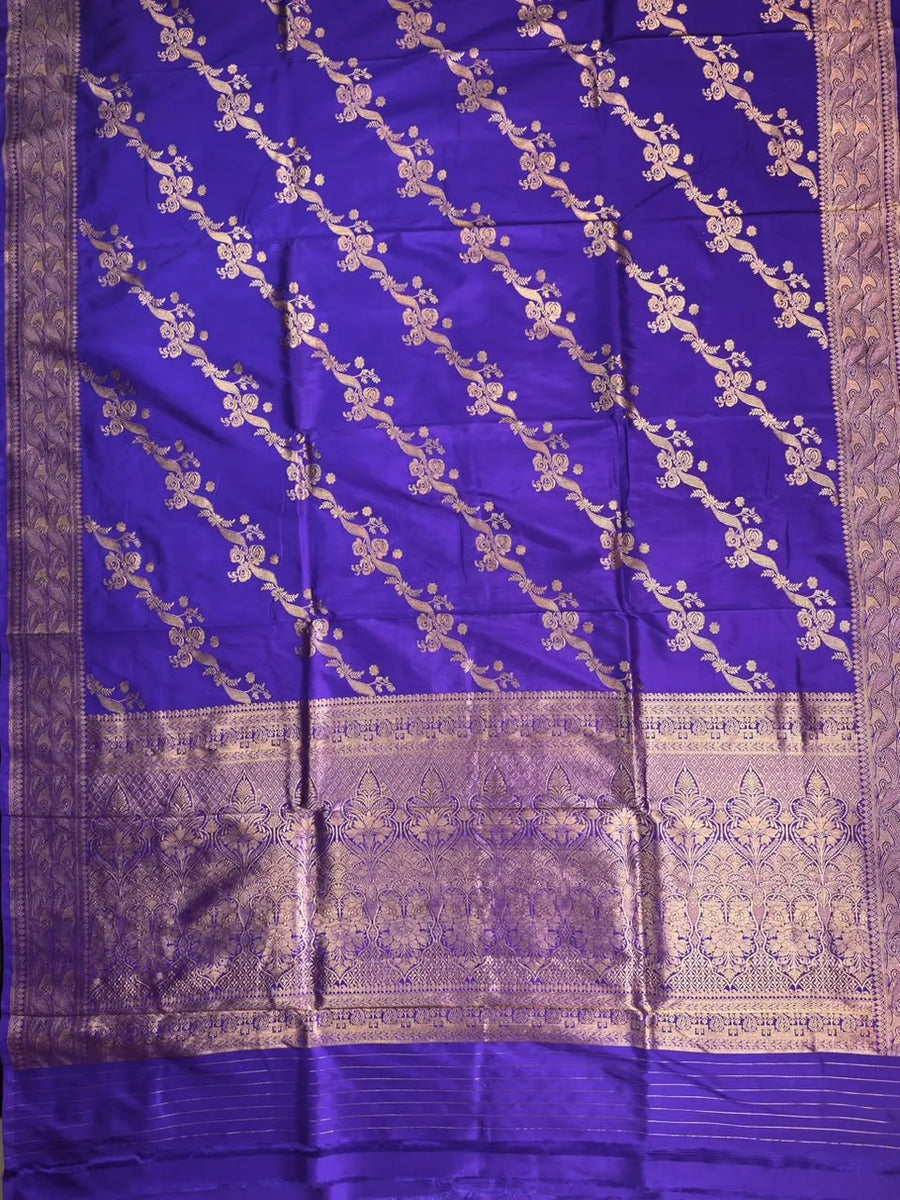 Katan Silk Zari Border Saree