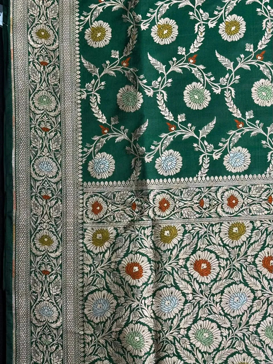 Pure Banarasi Katan Rangart Silk Saree