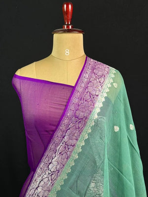 Banarasi Pure Khaddi Chiffon Saree