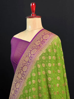 Pure Georgette Silk Saree – A Statement of Elegance