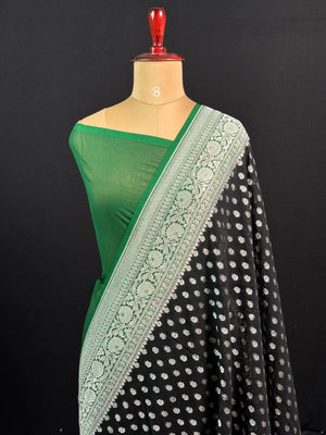 Chic Pure Georgette Silk Saree – Effortless Style
