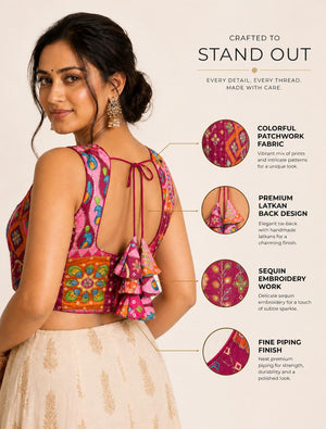 Graceful Crepe Silk Ready Blouse Collection