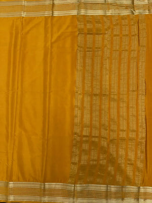 Luxe Drapes: Semi Mysore Crepe Silk Saree for Timeless Elegance-(KH Anusuya)