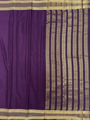 Luxe Drapes: Semi Mysore Crepe Silk Saree for Timeless Elegance-(KH Anusuya)