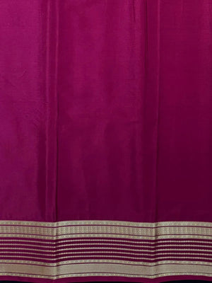 Luxe Drapes: Semi Mysore Crepe Silk Saree for Timeless Elegance-(KH Anusuya)