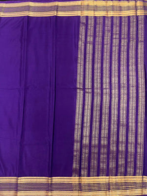 Luxe Drapes: Semi Mysore Crepe Silk Saree for Timeless Elegance-(KH Anusuya)