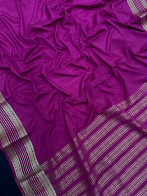 Luxe Drapes: Semi Mysore Crepe Silk Saree for Timeless Elegance-(KH Anusuya)