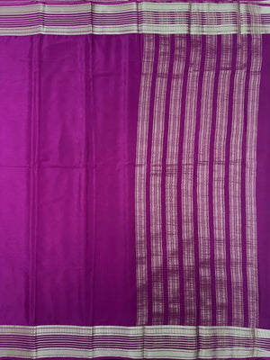 Luxe Drapes: Semi Mysore Crepe Silk Saree for Timeless Elegance-(KH Anusuya)