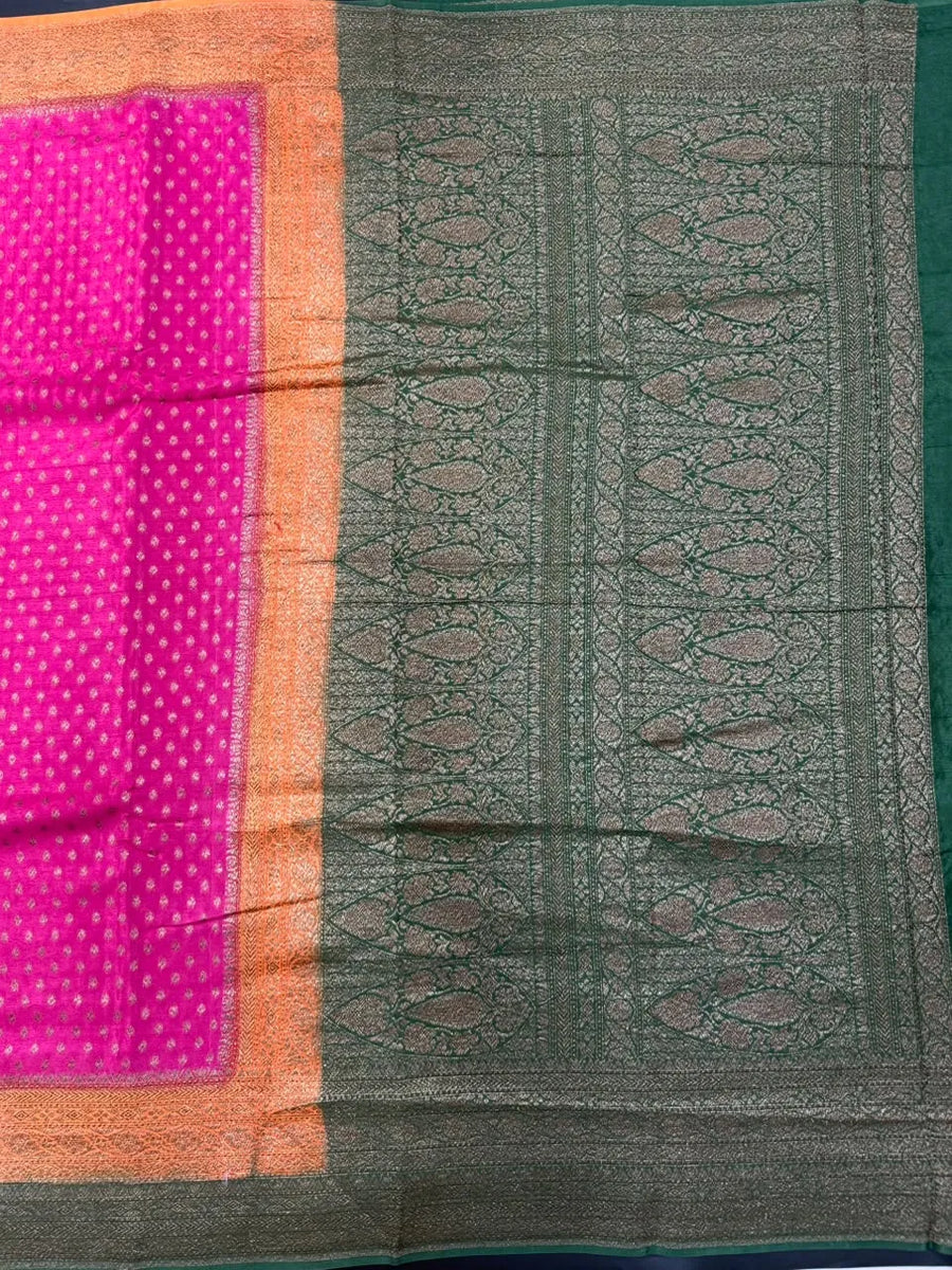Premium Korean Silk Zari Saree