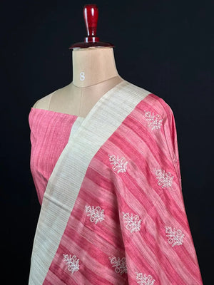 Exquisite Handwoven Tussar Silk Saree
