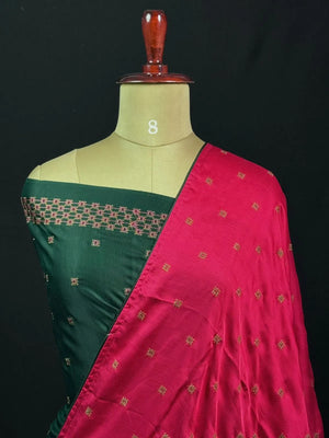 Classic Smooth Silk Saree for Women-(KUMKUM)
