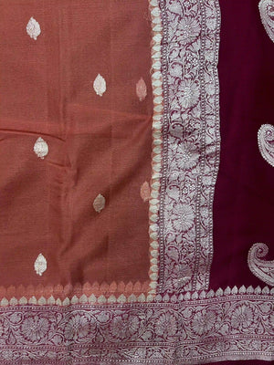 Banarasi Pure Khaddi Chiffon Saree