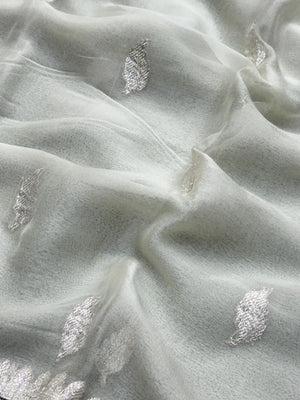 Banarasi Pure Khaddi Chiffon Saree-2