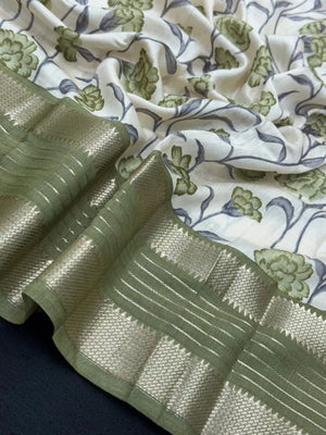 Musk Cotton Saree – Soft Comfort with Everyday Elegance-Kalamkari Tasar Silk JD